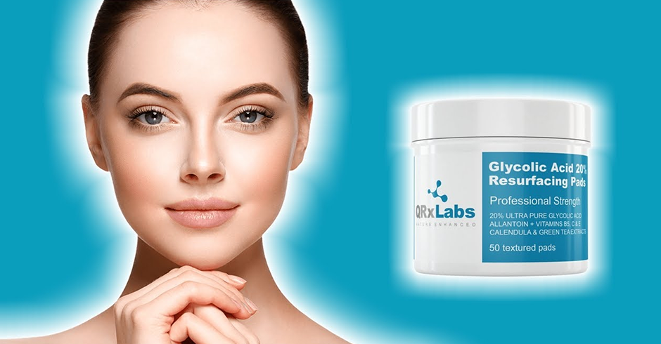 QRxLabs Glycolic acid 20% resurfacing pads