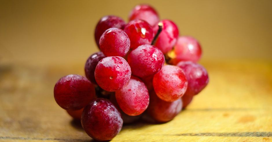 Red grapes