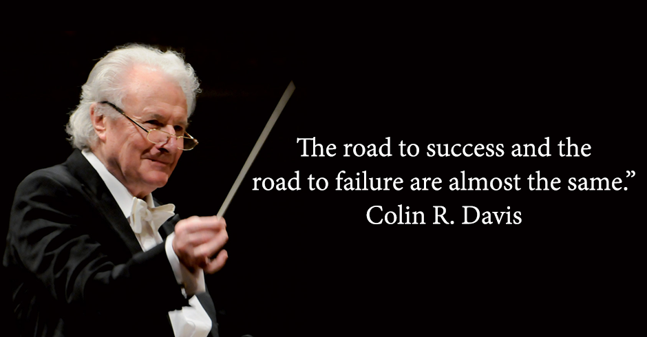 The road to success and the road to failure are almost the same